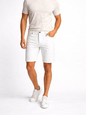 Projek Raw Men's Bungee Flex Classic White Denim Shorts – Size 36 – NWT $59